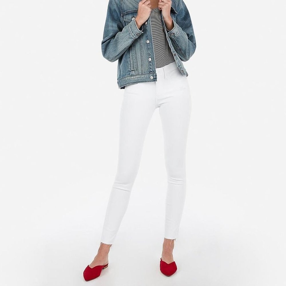 Express White Ankle Legging 0S Jean